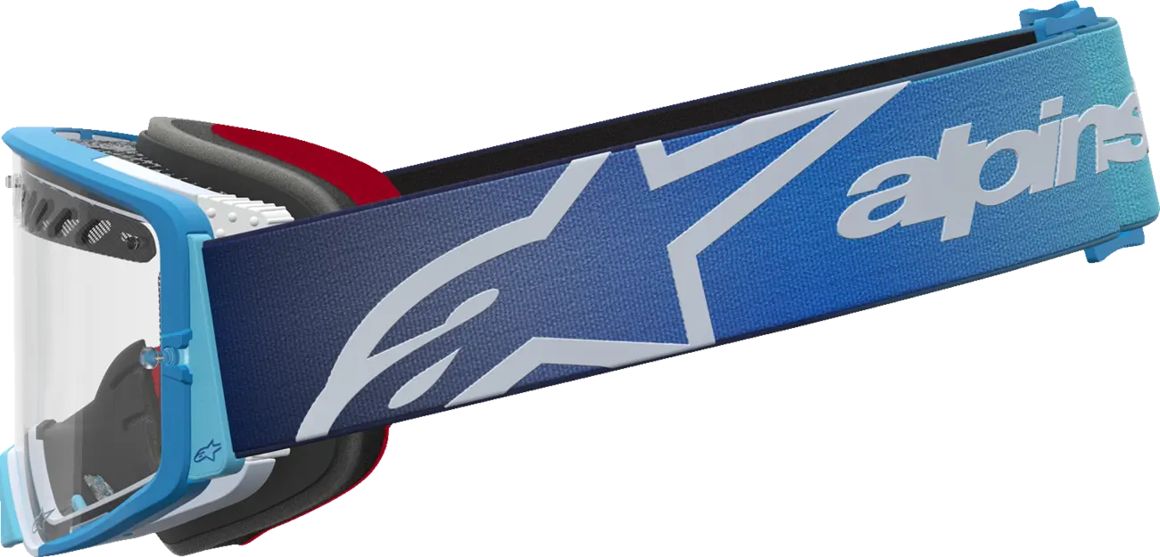 Alpinestars Crossbril Supertech Dura Air Fluid Blue Fade/Silver/Clear