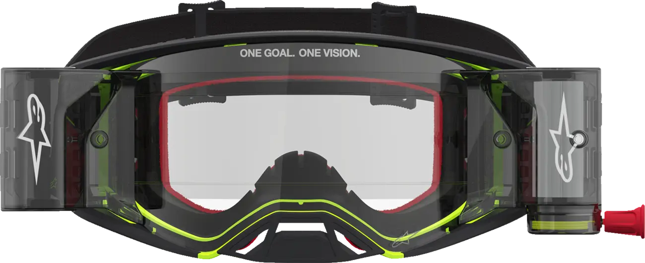 Alpinestars Crossbril Supertech Firma Roll Off Black Yellow Fluo Clear