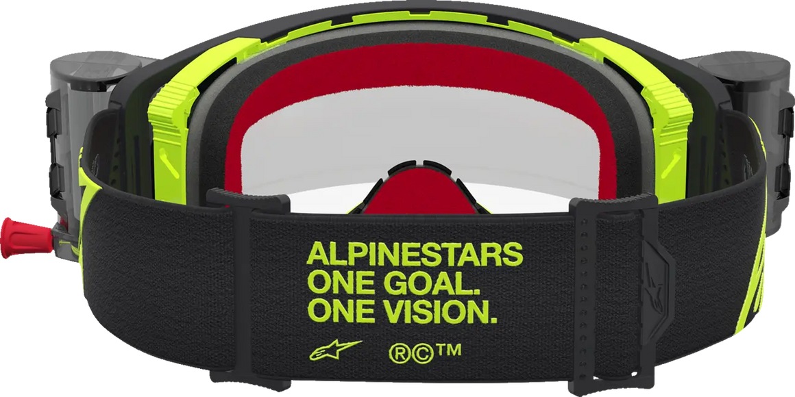 Alpinestars Crossbril Supertech Firma Roll Off Black Yellow Fluo Clear