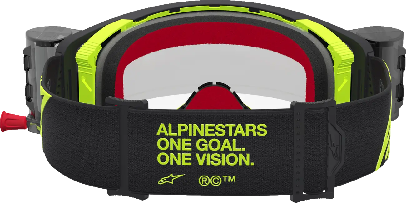 Alpinestars Crossbril Supertech Firma Roll Off Black Yellow Fluo Clear