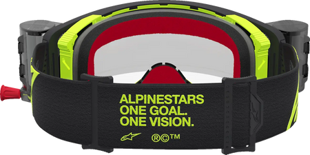 Alpinestars Crossbril Supertech Firma Roll Off Black Yellow Fluo Clear