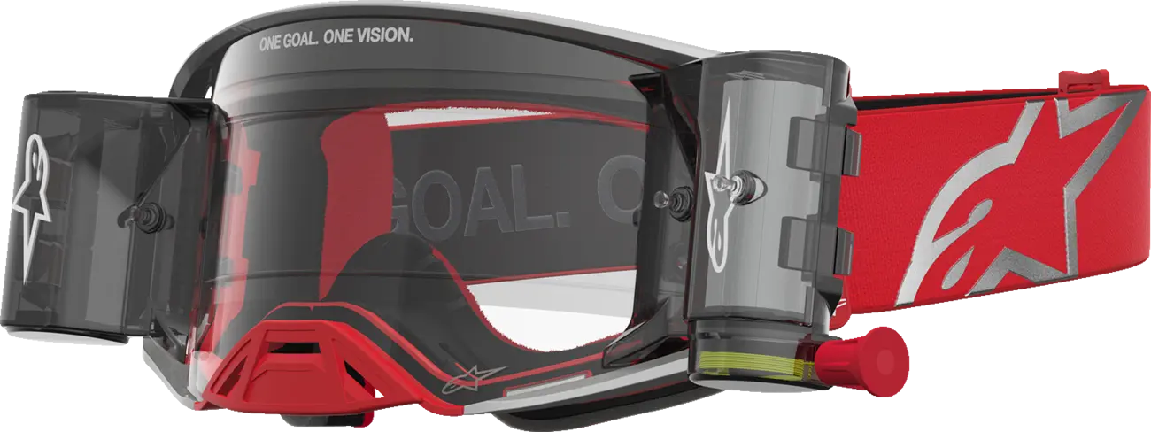 Alpinestars Crossbril Supertech Firma Roll Off Red/Silver/Clear