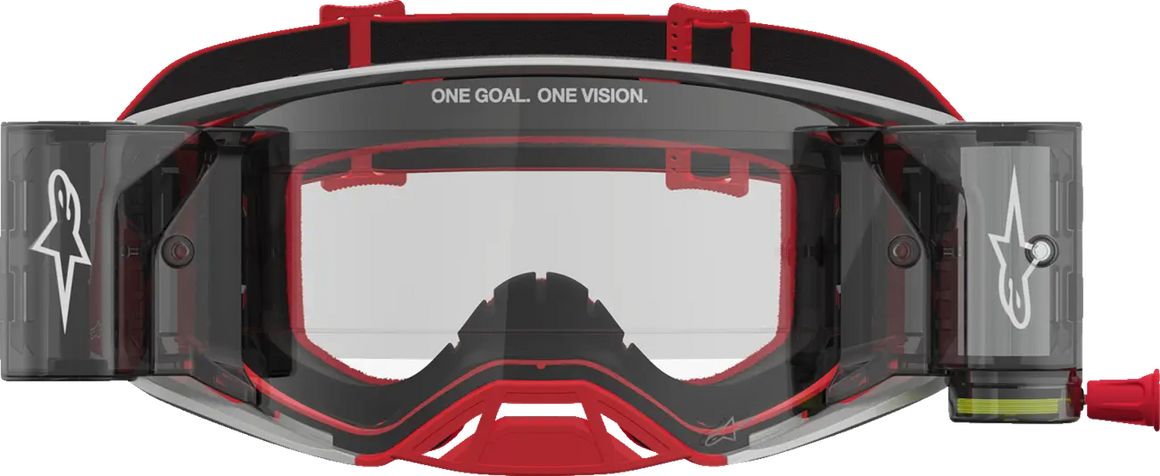 Alpinestars Crossbril Supertech Firma Roll Off Red/Silver/Clear