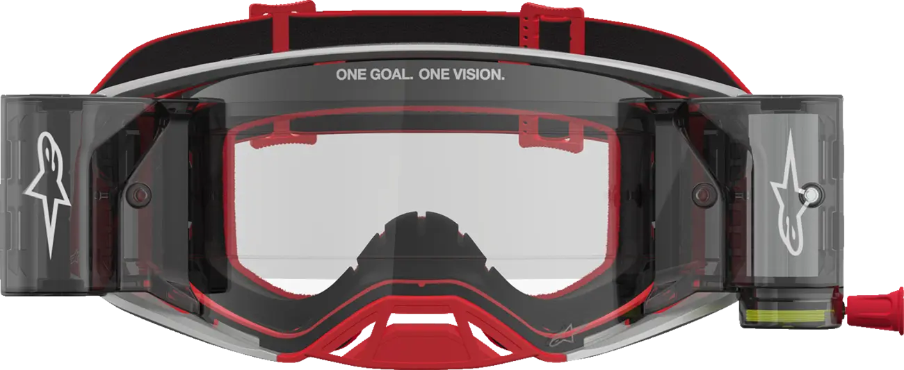 Alpinestars Crossbril Supertech Firma Roll Off Red/Silver/Clear