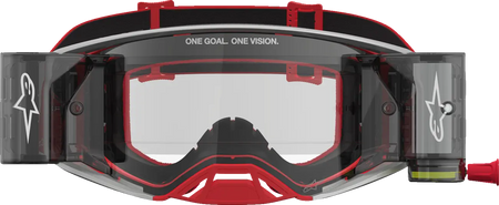 Alpinestars Crossbril Supertech Firma Roll Off Red/Silver/Clear