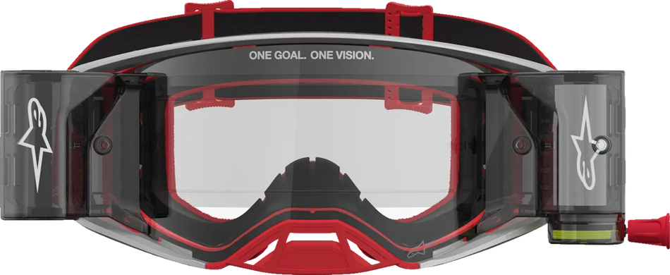 Alpinestars Crossbril Supertech Firma Roll Off Red/Silver/Clear