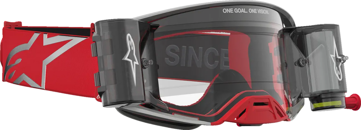 Alpinestars Crossbril Supertech Firma Roll Off Red/Silver/Clear