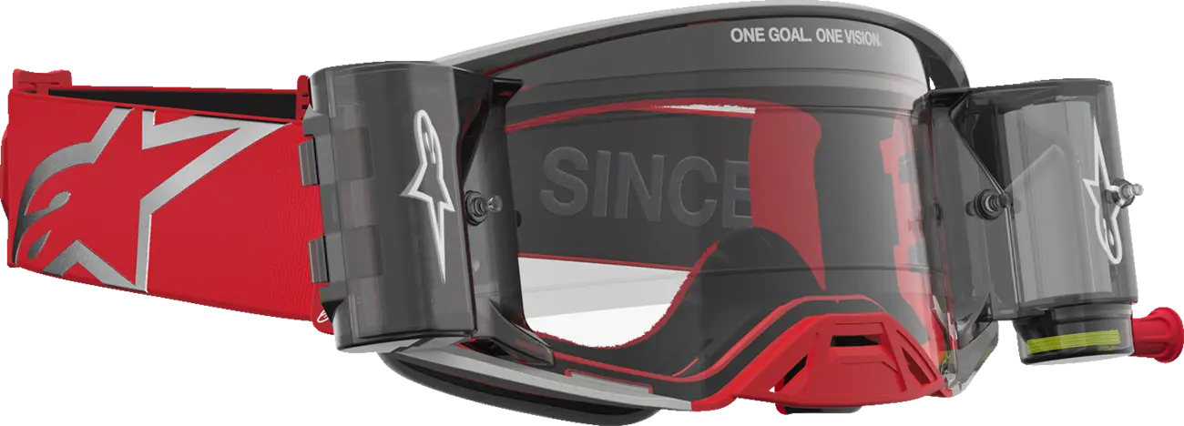 Alpinestars Crossbril Supertech Firma Roll Off Red/Silver/Clear