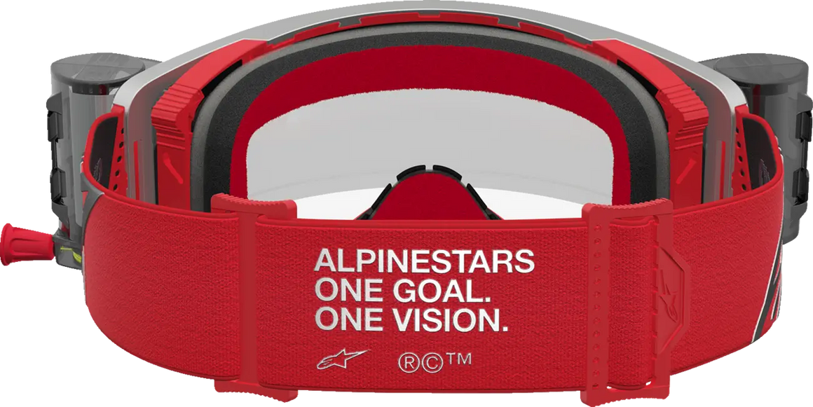 Alpinestars Crossbril Supertech Firma Roll Off Red/Silver/Clear