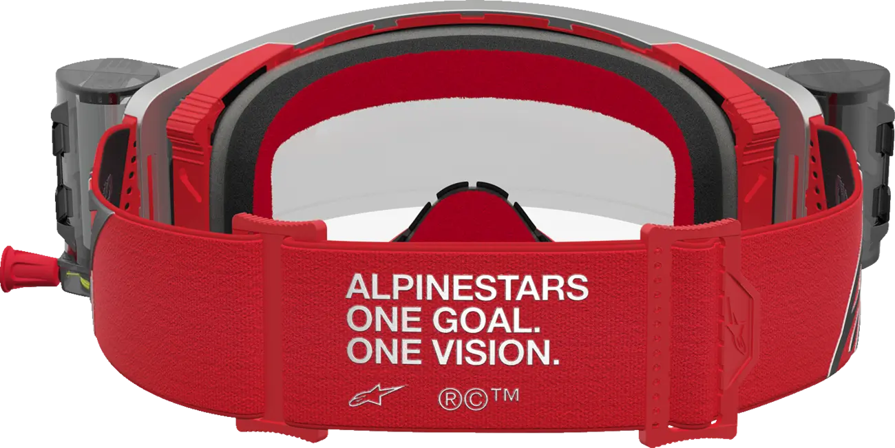 Alpinestars Crossbril Supertech Firma Roll Off Red/Silver/Clear