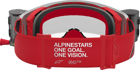 Alpinestars Crossbril Supertech Firma Roll Off Red/Silver/Clear