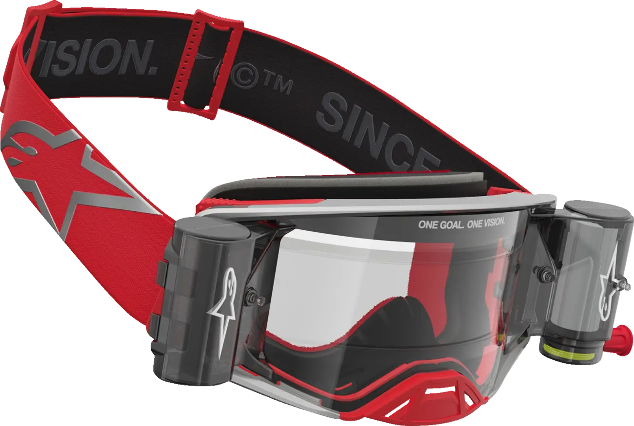 Alpinestars Crossbril Supertech Firma Roll Off Red/Silver/Clear