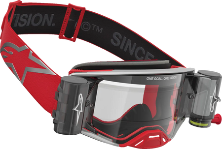 Alpinestars Crossbril Supertech Firma Roll Off Red/Silver/Clear