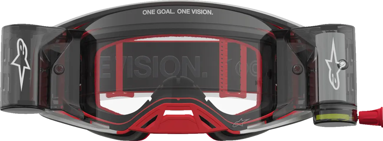 Alpinestars Crossbril Supertech Firma Roll Off Red/Silver/Clear