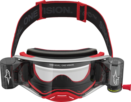 Alpinestars Crossbril Supertech Firma Roll Off Red/Silver/Clear