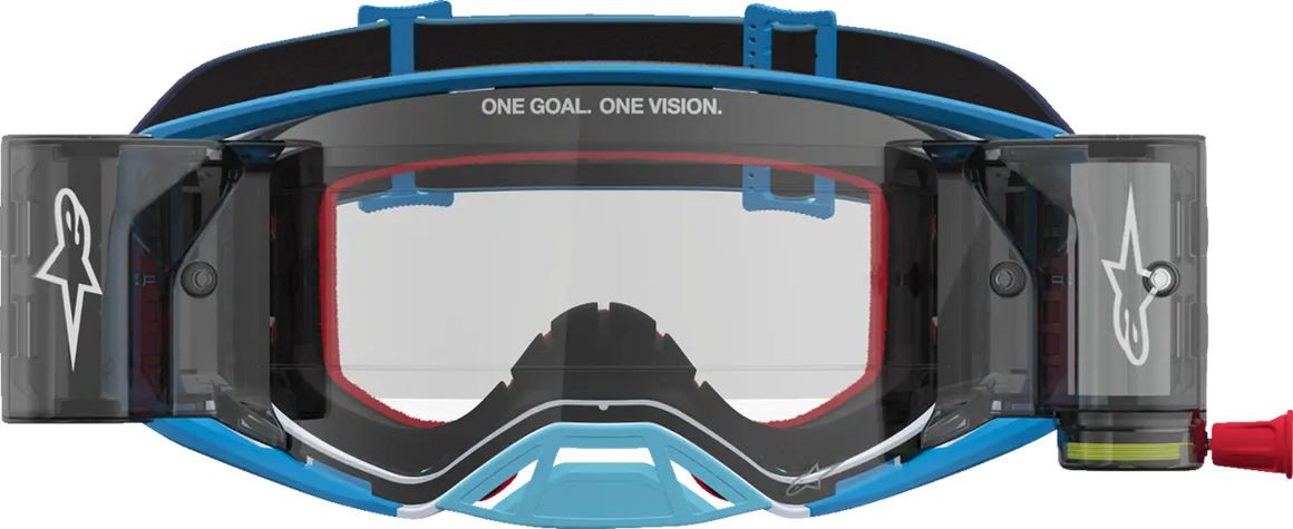 Alpinestars Crossbril Supertech Firma Roll Off Blue/Silver/Clear
