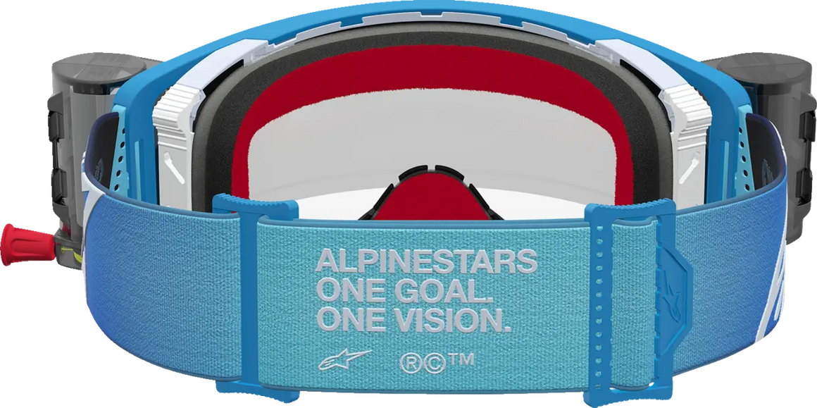 Alpinestars Crossbril Supertech Firma Roll Off Blue/Silver/Clear