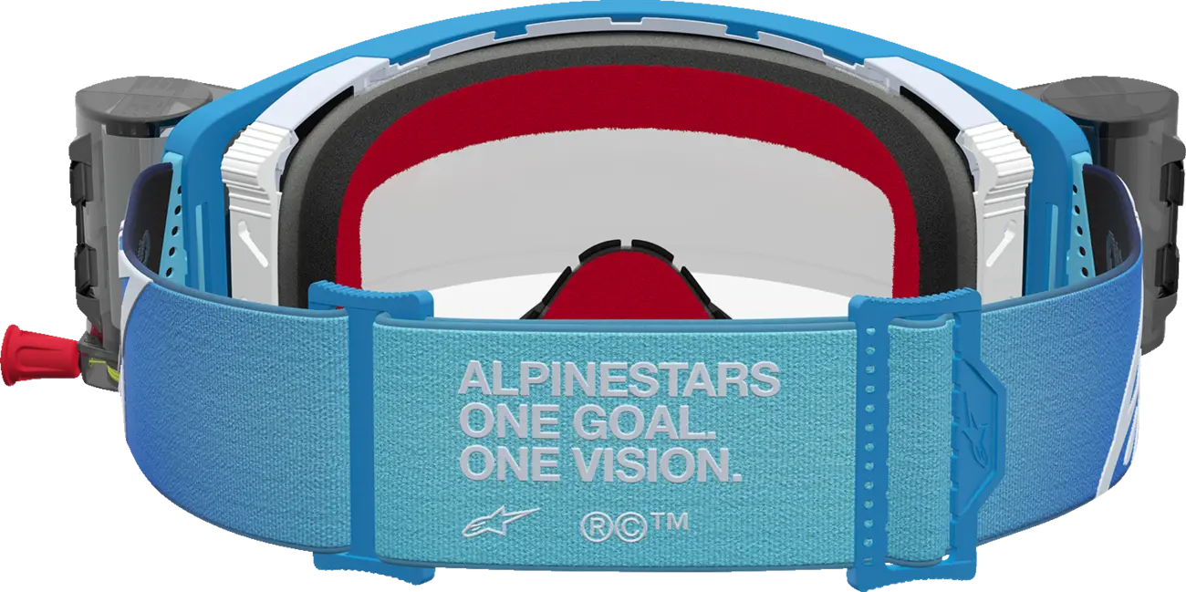 Alpinestars Crossbril Supertech Firma Roll Off Blue/Silver/Clear