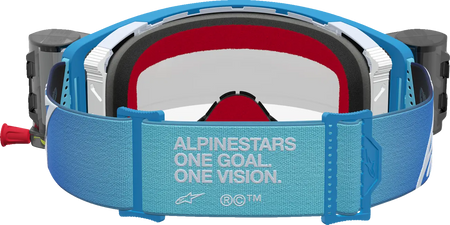 Alpinestars Crossbril Supertech Firma Roll Off Blue/Silver/Clear