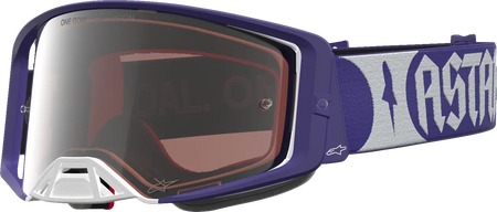 Alpinestars Crossbril Supertech Atrox Deep Blue White Mirror-Silver