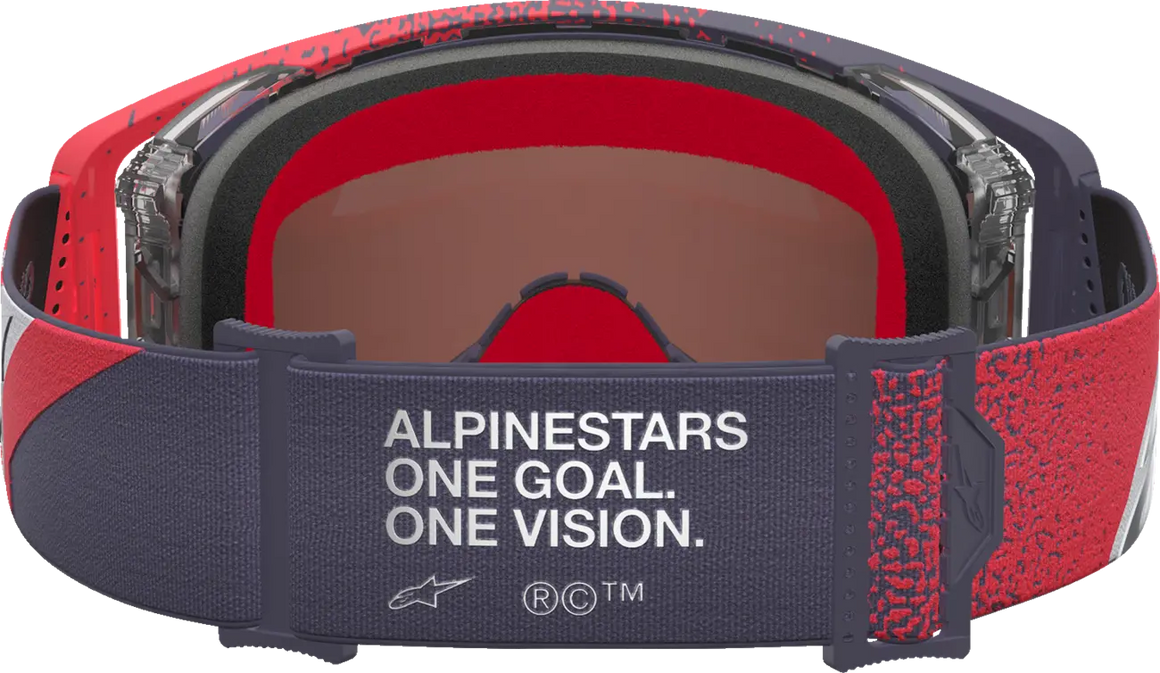 Alpinestars Crossbril Supertech Hiten Black Red Mirror Mirror-Silver