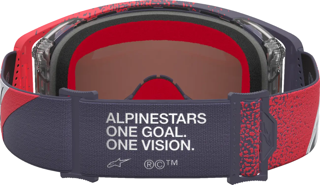 Alpinestars Crossbril Supertech Hiten Black Red Mirror Mirror-Silver