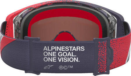 Alpinestars Crossbril Supertech Hiten Black Red Mirror Mirror-Silver