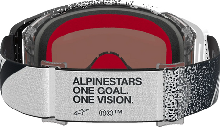 Alpinestars Crossbril Supertech Hiten White Black Mirror-Silver