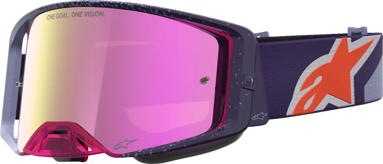 Alpinestars Crossbril Supertech Hiten Purple Red Mirror-Pink
