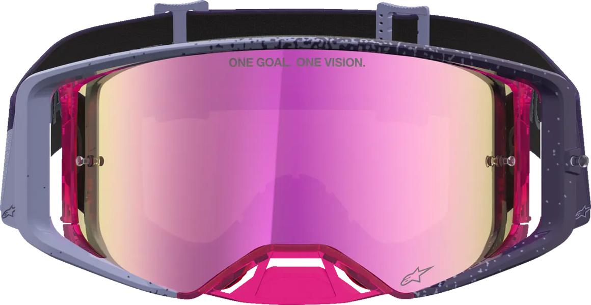 Alpinestars Crossbril Supertech Hiten Purple Red Mirror-Pink