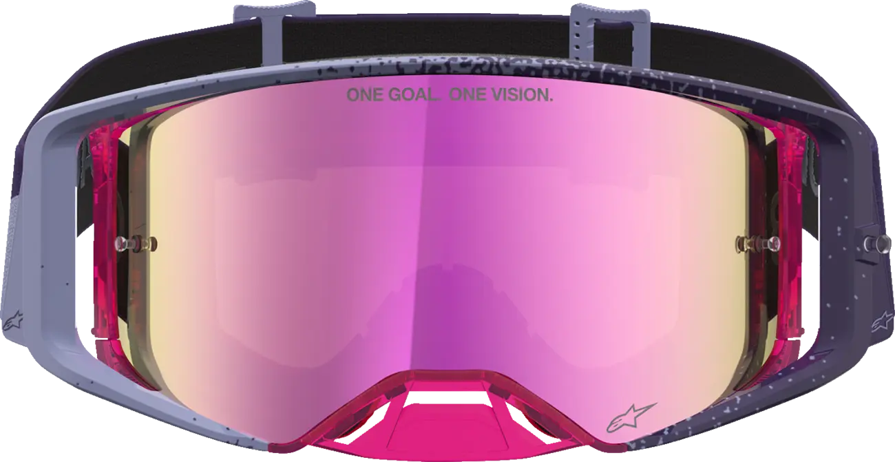 Alpinestars Crossbril Supertech Hiten Purple Red Mirror-Pink