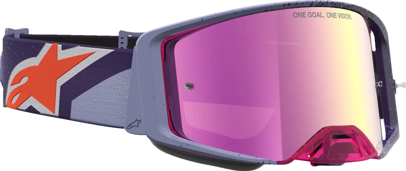 Alpinestars Crossbril Supertech Hiten Purple Red Mirror-Pink