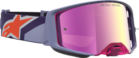 Alpinestars Crossbril Supertech Hiten Purple Red Mirror-Pink