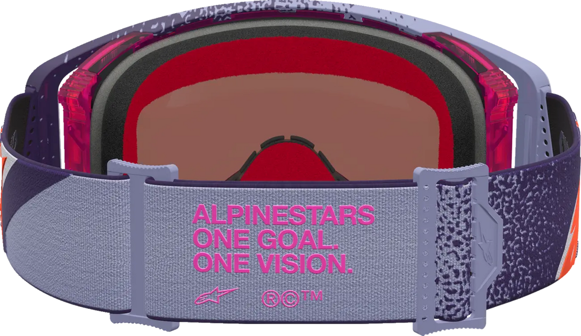 Alpinestars Crossbril Supertech Hiten Purple Red Mirror-Pink