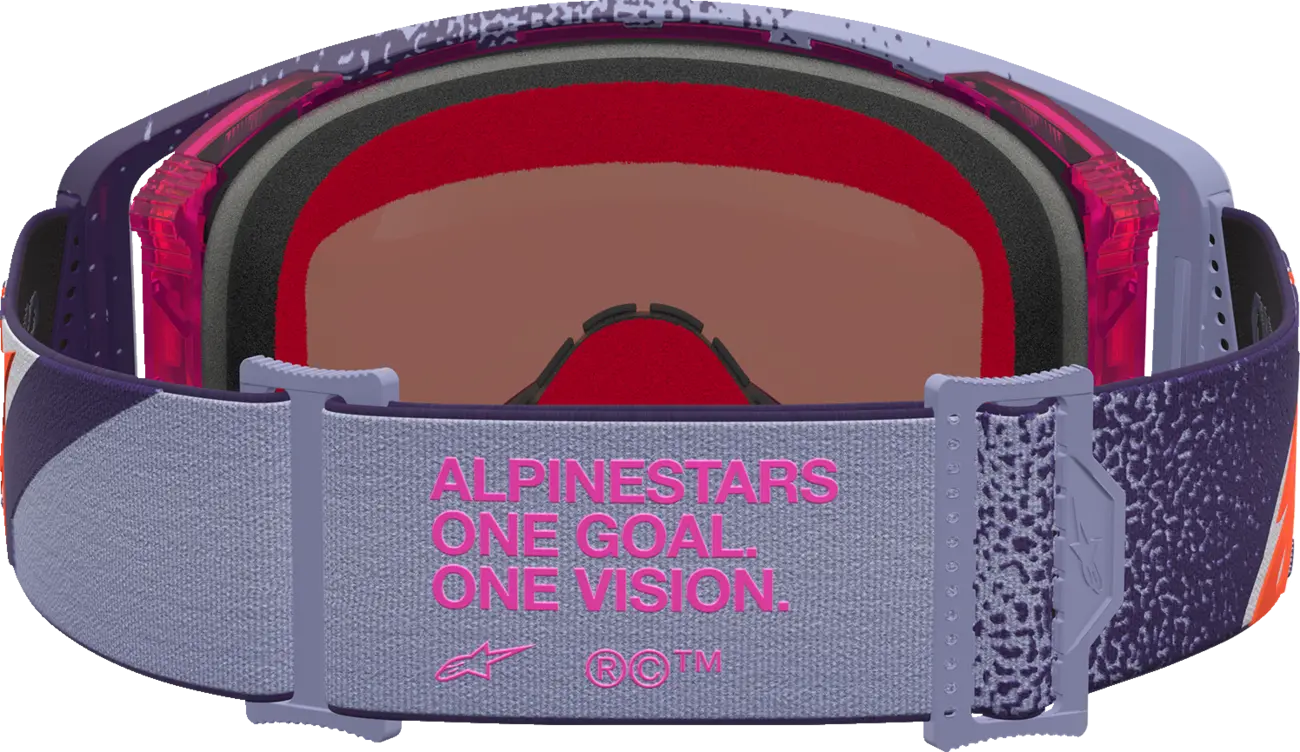 Alpinestars Crossbril Supertech Hiten Purple Red Mirror-Pink
