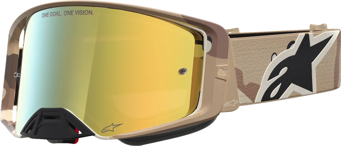 Alpinestars Crossbril Supertech Lone Camo Desert Mirror-Gold