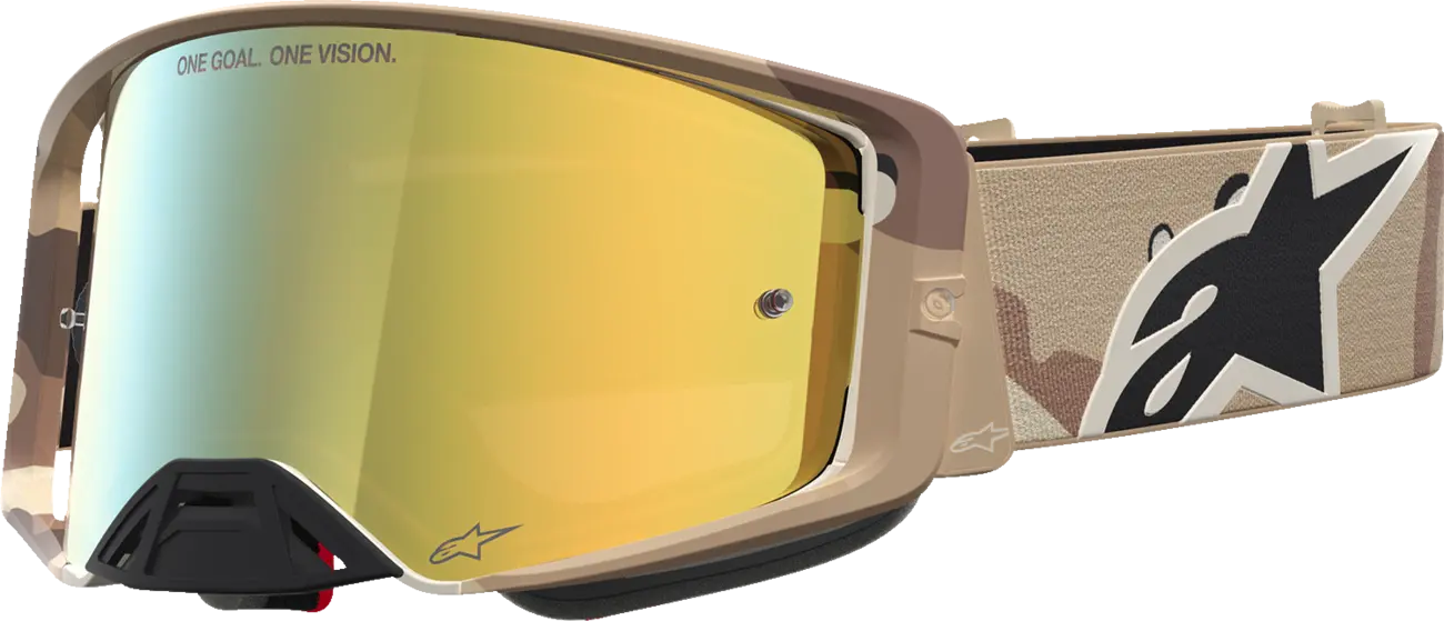 Alpinestars Crossbril Supertech Lone Camo Desert Mirror-Gold