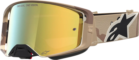 Alpinestars Crossbril Supertech Lone Camo Desert Mirror-Gold