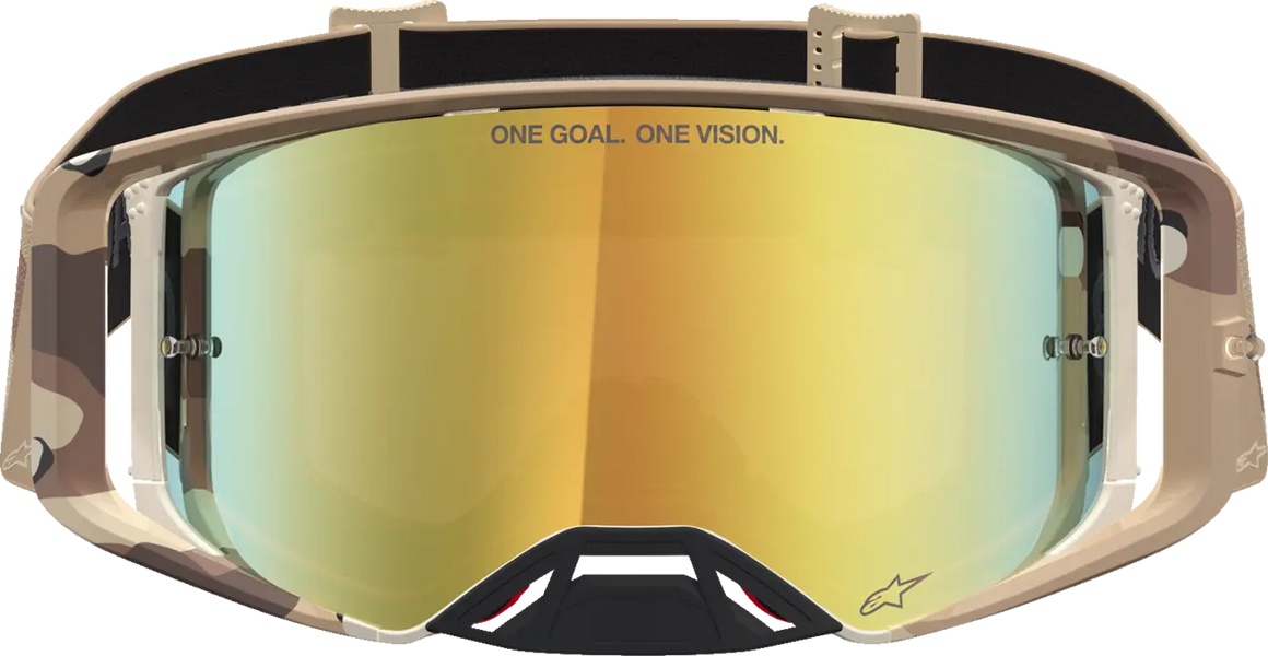 Alpinestars Crossbril Supertech Lone Camo Desert Mirror-Gold
