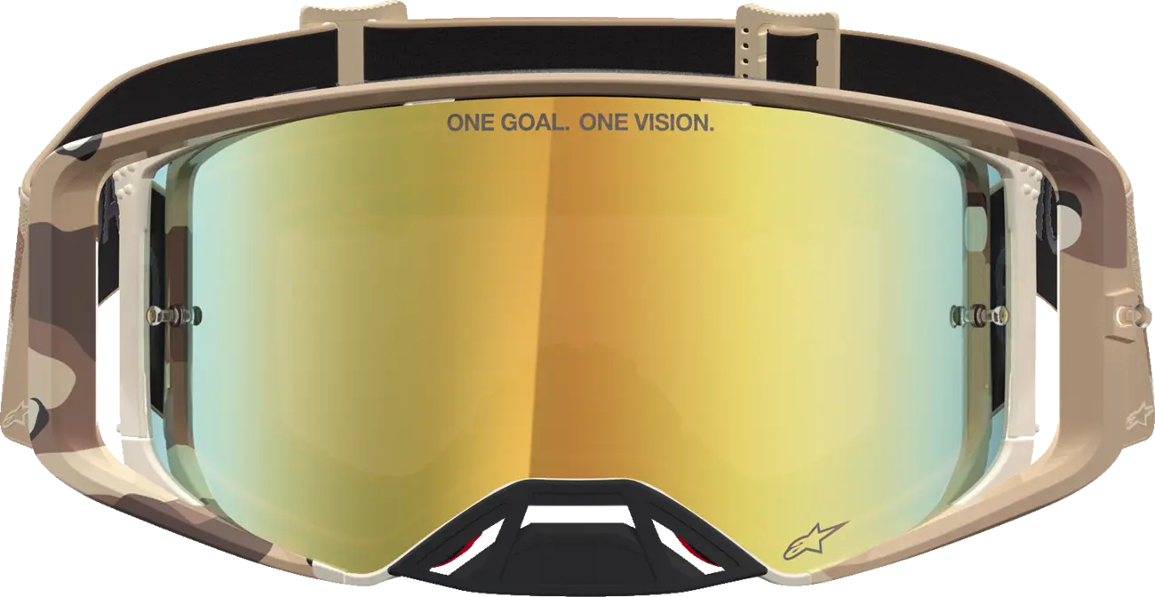 Alpinestars Crossbril Supertech Lone Camo Desert Mirror-Gold
