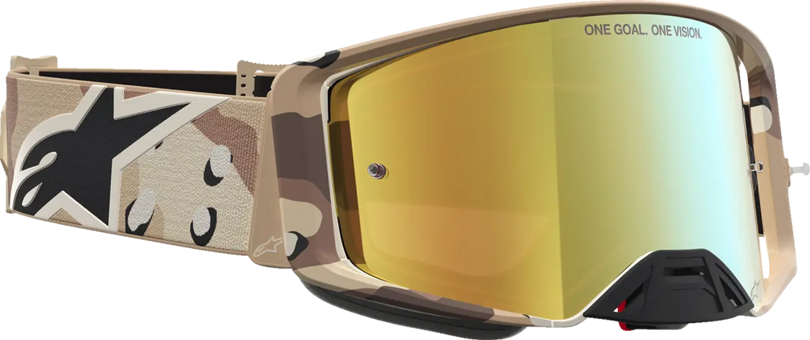 Alpinestars Crossbril Supertech Lone Camo Desert Mirror-Gold