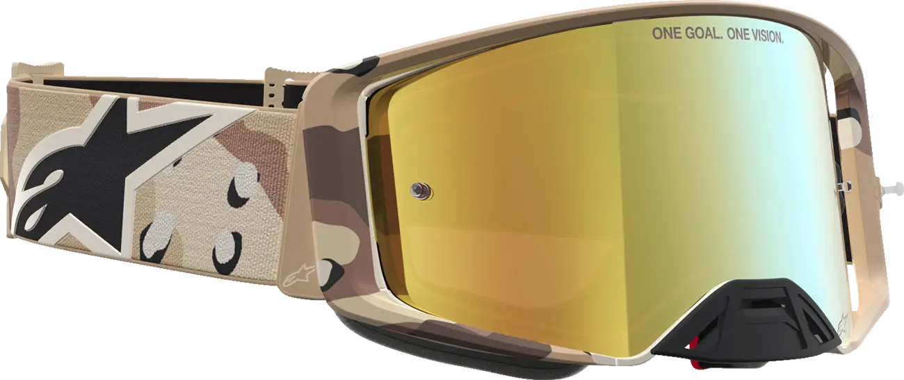 Alpinestars Crossbril Supertech Lone Camo Desert Mirror-Gold