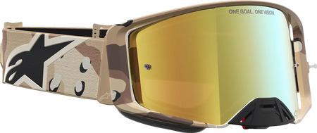 Alpinestars Crossbril Supertech Lone Camo Desert Mirror-Gold