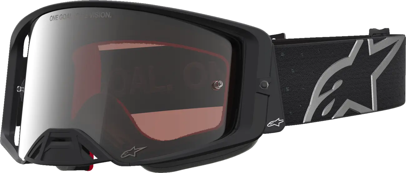 Alpinestars Crossbril Supertech Vesta Black Matte Silver Mirror-Silver