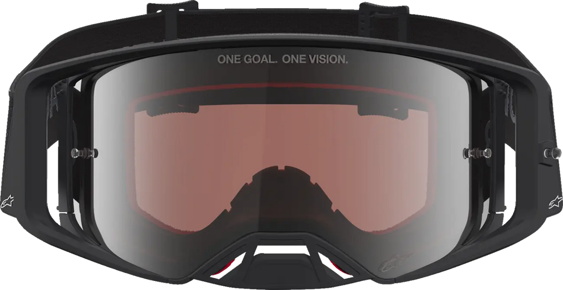 Alpinestars Crossbril Supertech Vesta Black Matte Silver Mirror-Silver