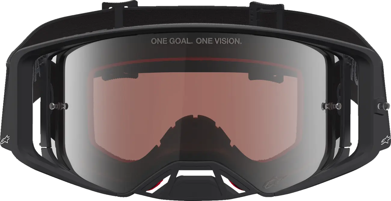 Alpinestars Crossbril Supertech Vesta Black Matte Silver Mirror-Silver