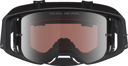 Alpinestars Crossbril Supertech Vesta Black Matte Silver Mirror-Silver