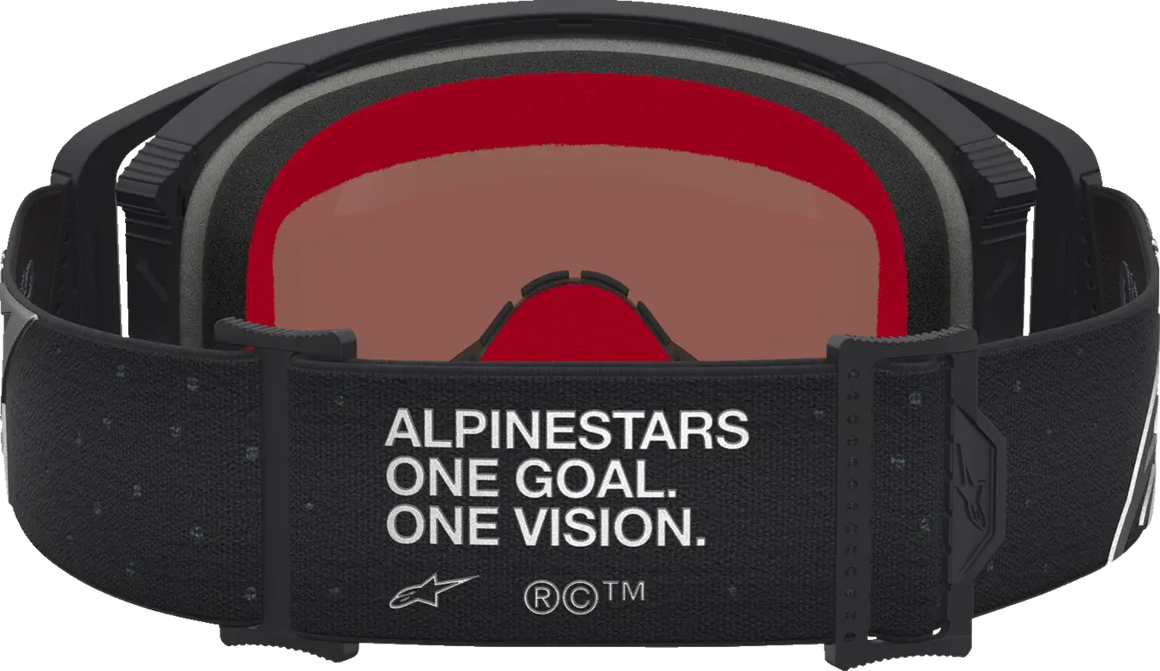 Alpinestars Crossbril Supertech Vesta Black Matte Silver Mirror-Silver