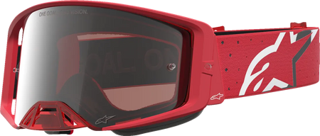 Alpinestars Crossbril Supertech Vesta Red Fluo Chrome Mirror-Silver