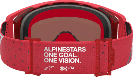 Alpinestars Crossbril Supertech Vesta Red Fluo Chrome Mirror-Silver